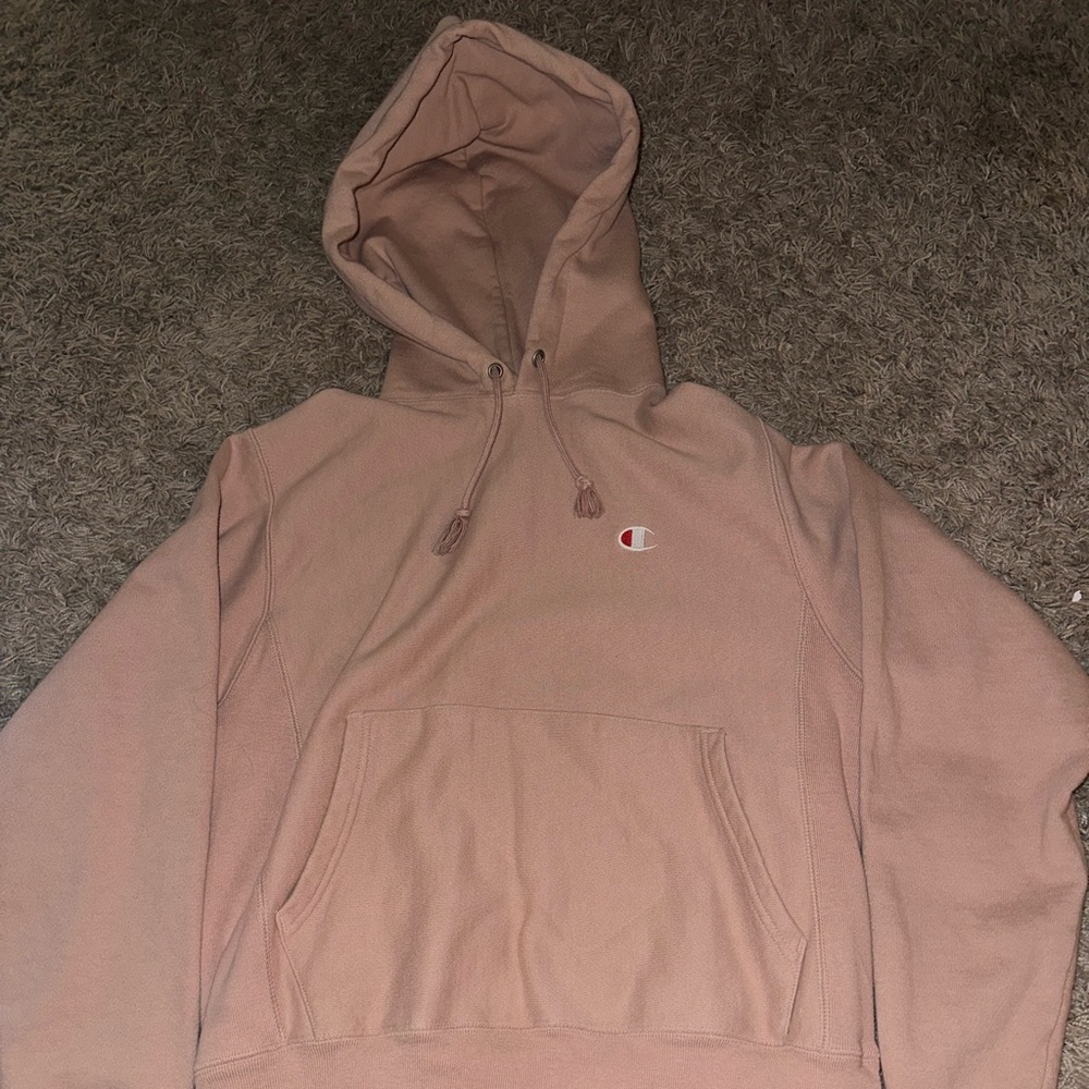 Blush Champion Hoodie Size Small